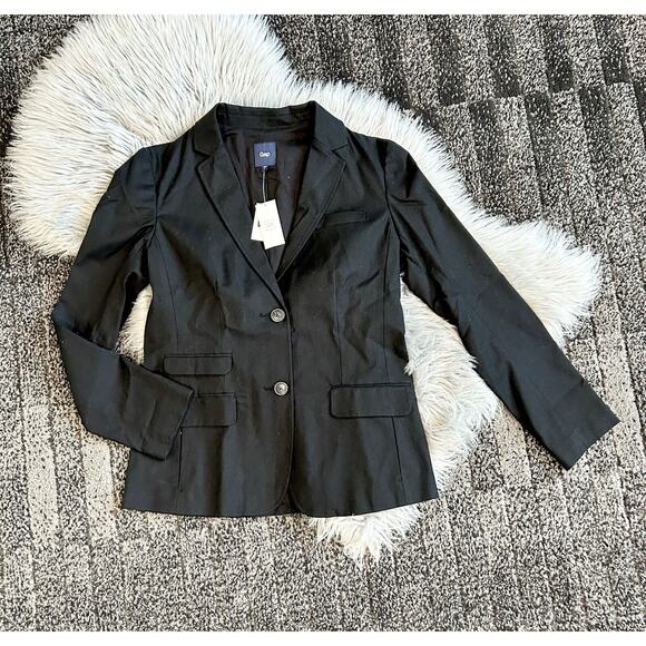 GAP Women's Black Basic Modern Blazer Size 8 (MSRP $88) - Picture 1 of 2